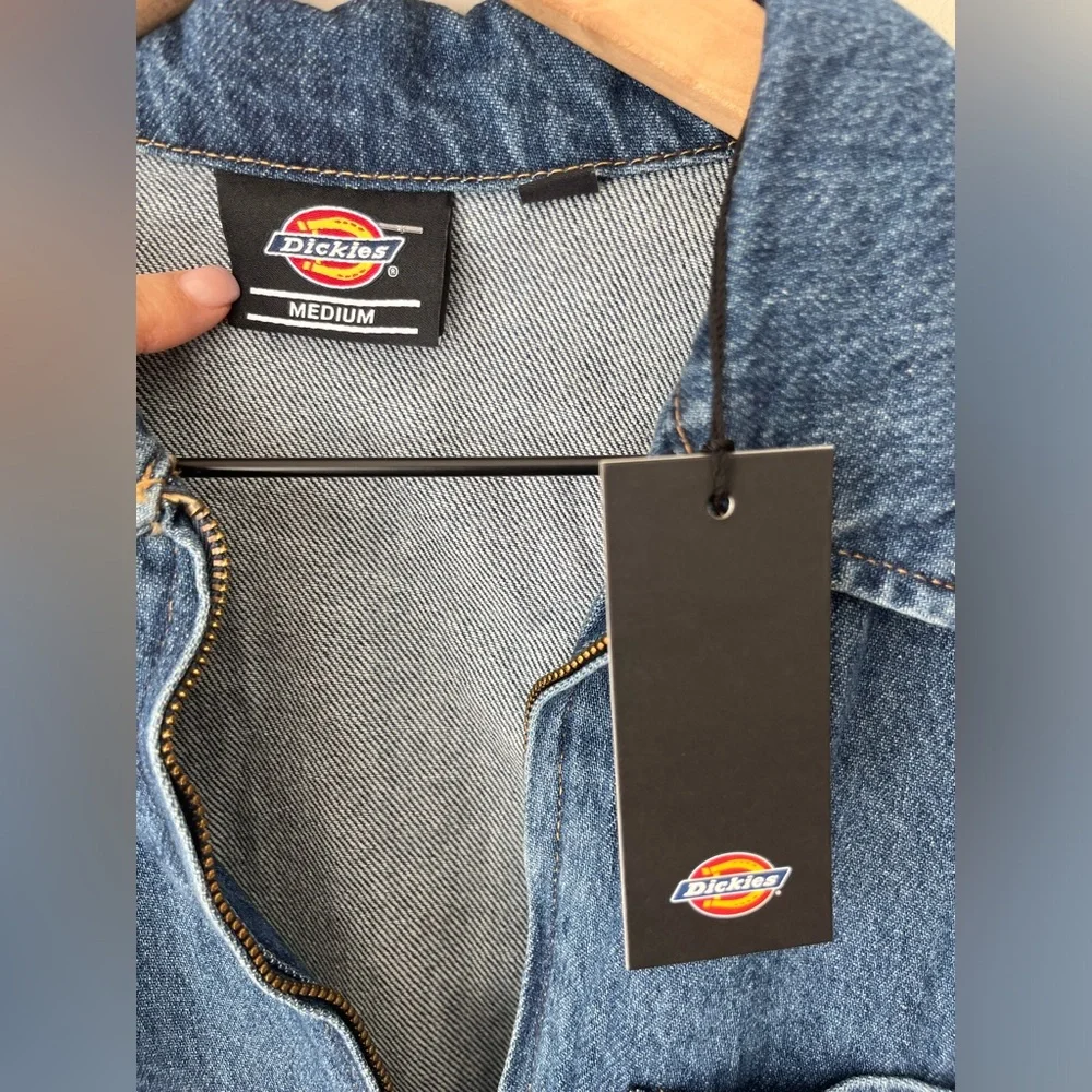 Dickies Houston denim coveralls jumpsuit NEW medium - Picture 13 of 14